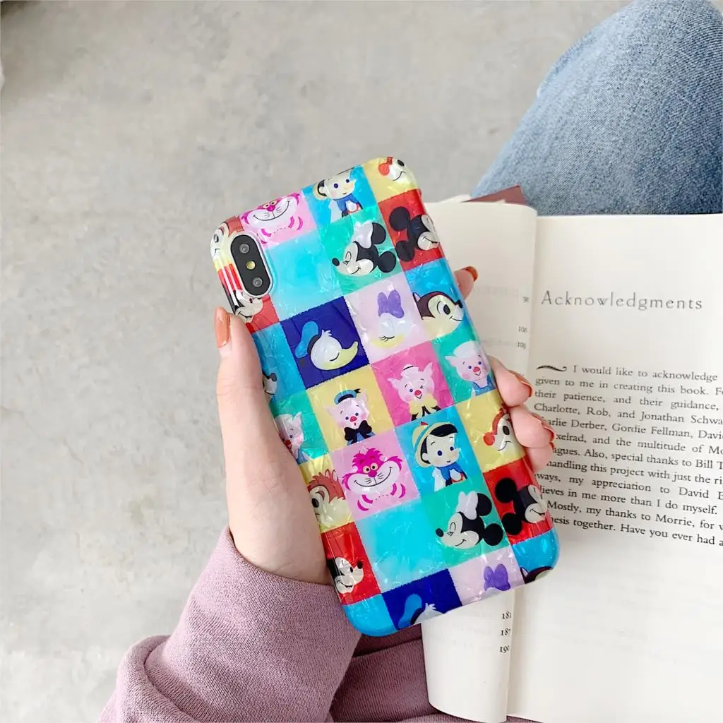 Чехол для iPhone 7 Seven Dwarfs мультфильм Микки чехол X XR XS Max 6 6S 8 Plus 10 Роскошный мягкий TPU