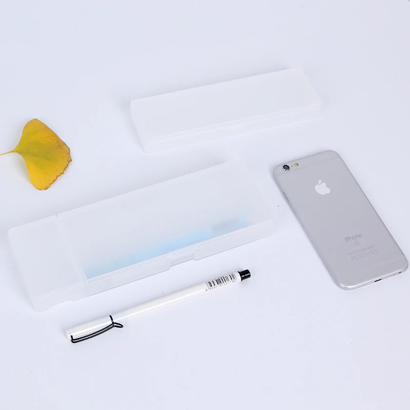 Прозрачный чехол для карандашей милый пенал пластиковый хранения обучения