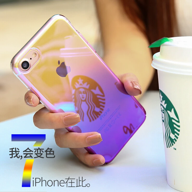 Венера Волк Градиент Цвета ТПУ Case Для iPhone7 Случаи Ультра Тонкий Полный Защитная