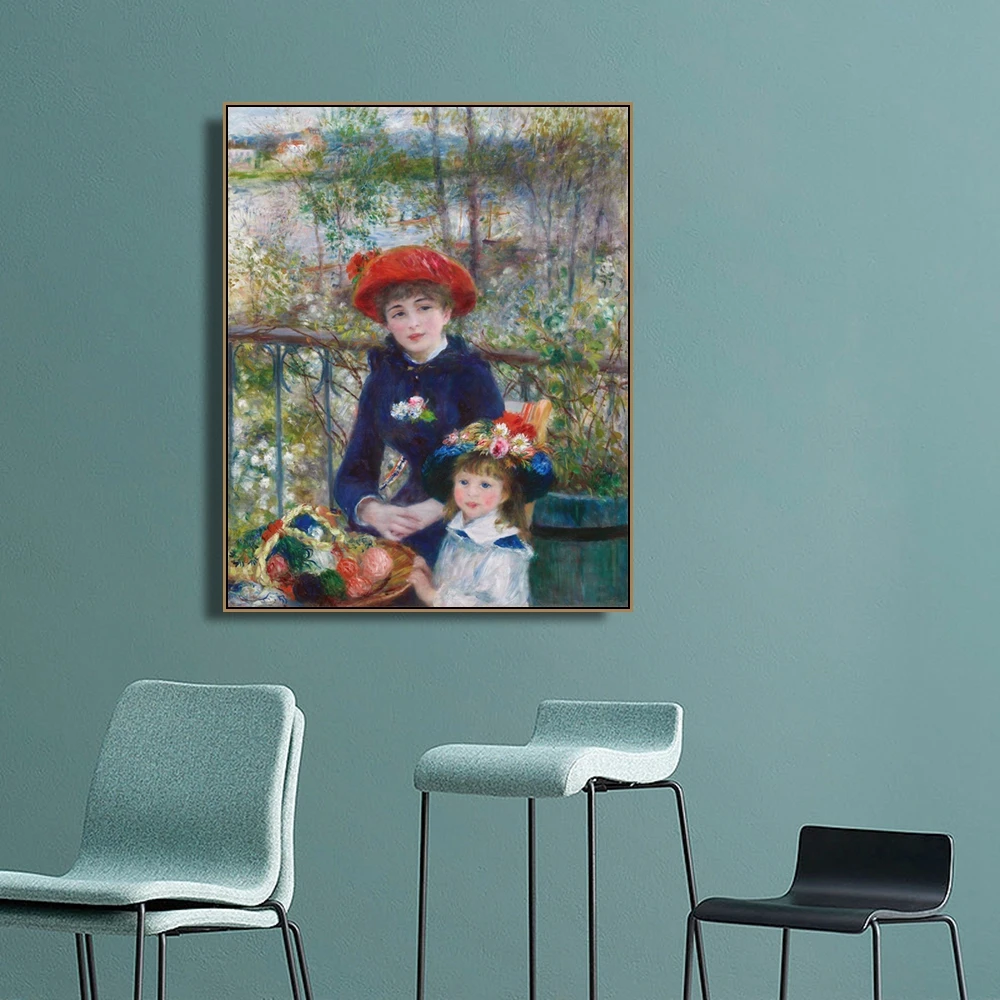 Картина две сестры на террасе | Дом и сад