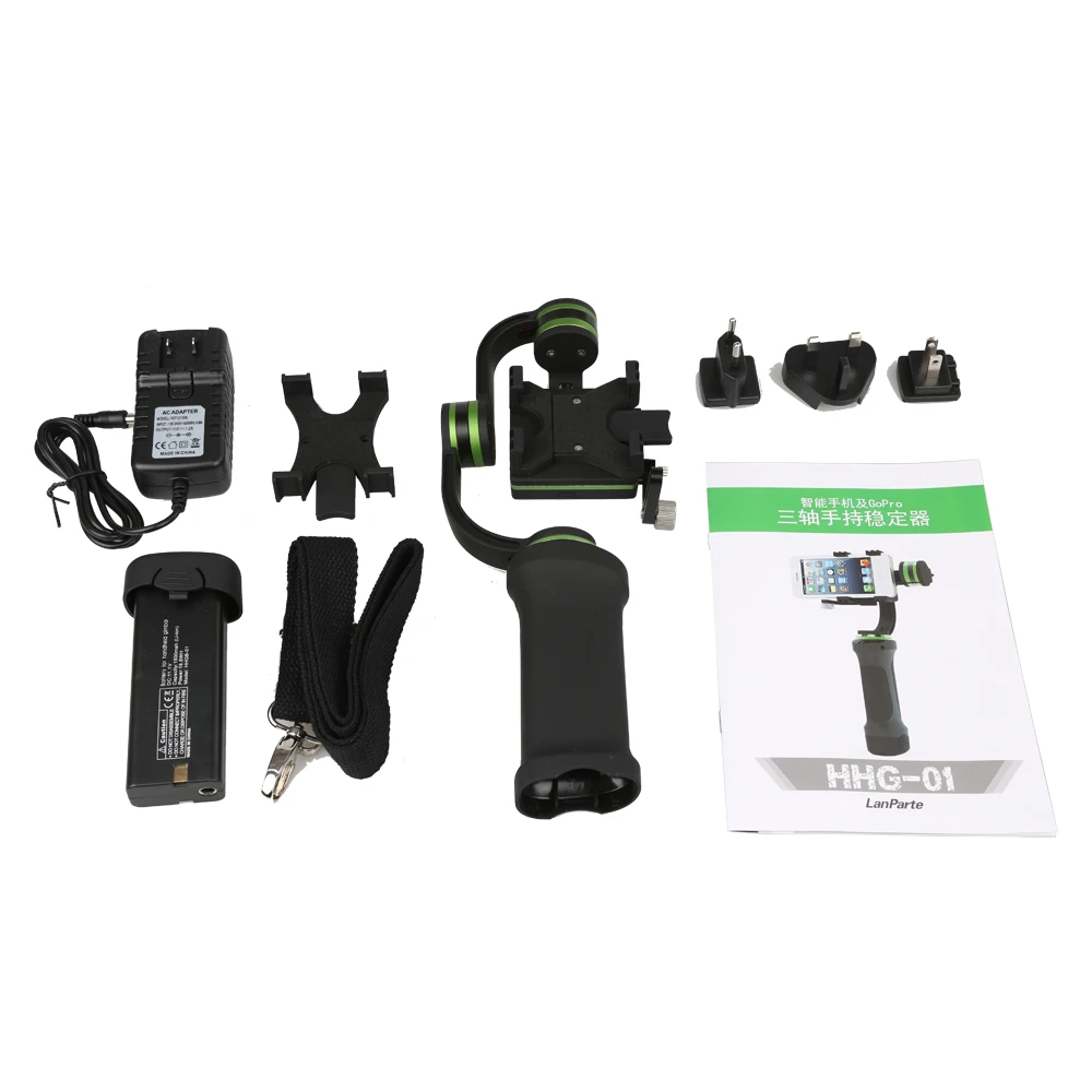 Lanparte hhg 01 Ультра 3 оси для GoPro Ручной Steadycam Камера Gimbal стабилизатор фото DSLR