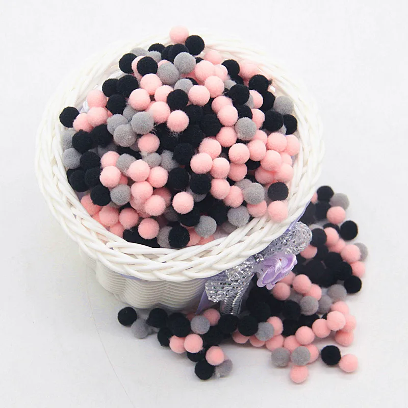 Мини Помпон 8 мм Pom Poms Ponpon многоцветные Pompony ремесла поставки DIY для детской игрушки швейные украшения для дома и свадьбы 20 г
