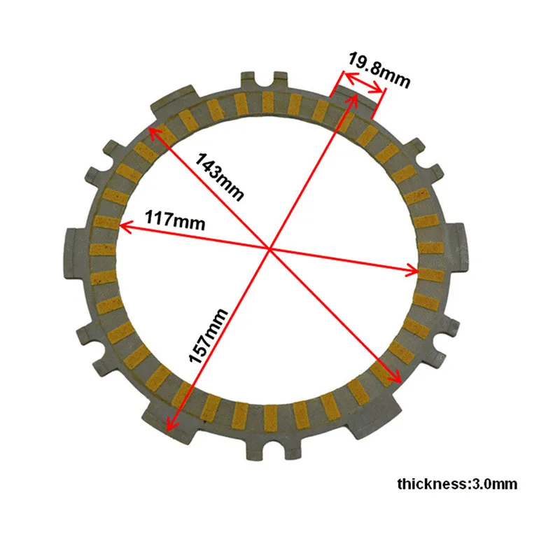 Набор деталей двигателя мотоцикла фрикционные диски сцепления комплект и