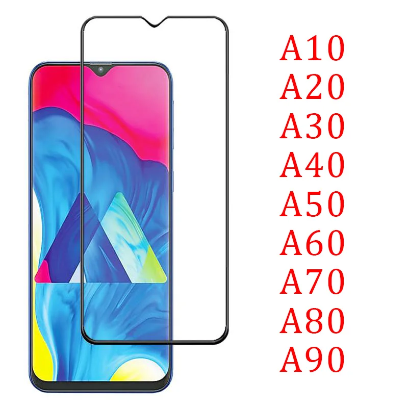 9d Защитное стекло для samsung Galaxy A10 A20 A30 A40 A50 A60 полное покрытие клея Защитная пленка