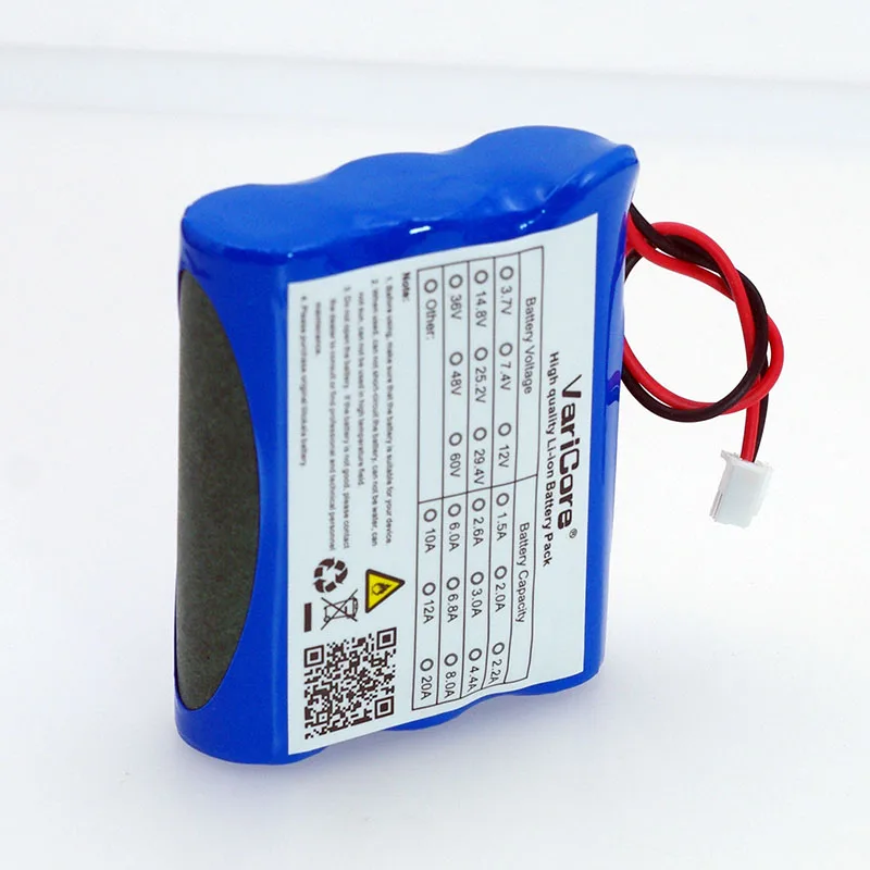VariCore 12V 18650 2600 мА · ч литий ионный Батарея пакет монитор камера CCTV аккумуляторная 12