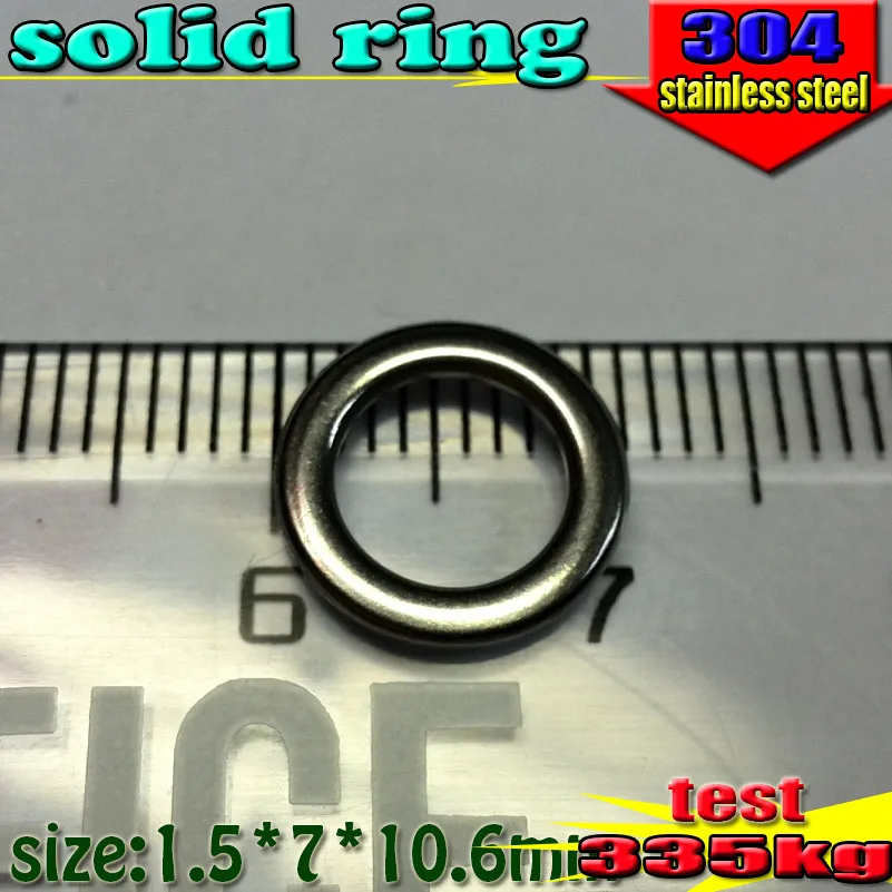 Рыболовные сплошные кольца аксессуары для приманки размер: 1 5 мм * 7 10 6