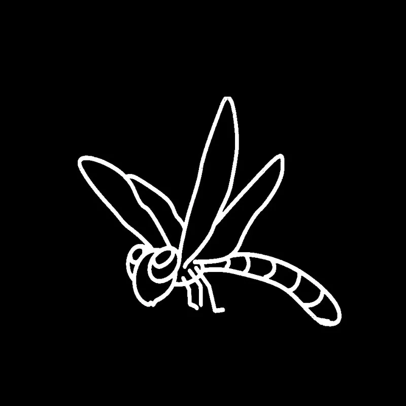 YJZT 15 2 см * 13 3 лаконичная Стрекоза Минималистичная виниловая наклейка на