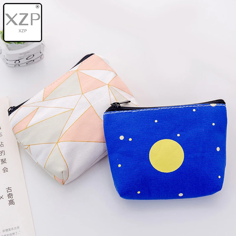 Модный миниатюрный холщовый кошелек XZP для мелочи маленький женский Женский