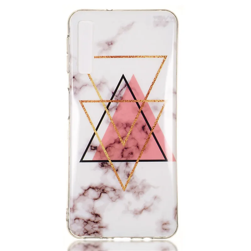 FLYKYLIN Soft TPU Case on For Coque Samsung Galaxy A7 2018 Silicone Marble Cover Funda A9 Phone Capa |
