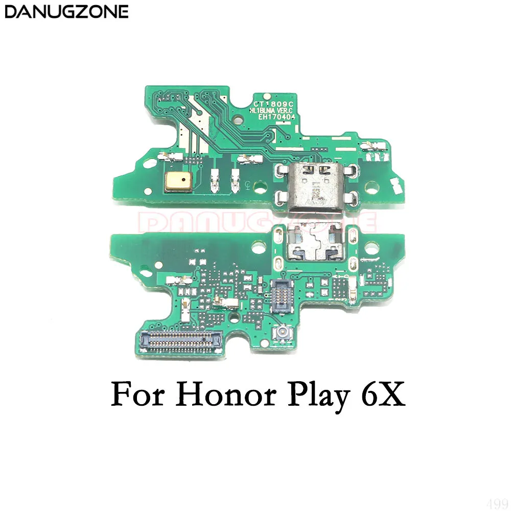 20 шт./лот для Huawei Honor Play 6 6A 6X USB зарядная док-станция штекер разъем порта плата