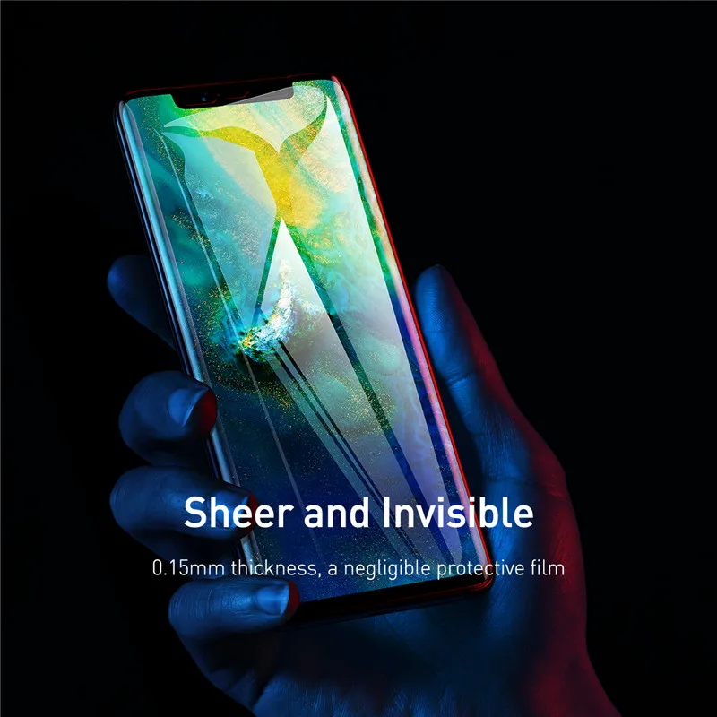 Baseus полное покрытие мягкая пленка для huawei mate 20 Pro Полный экран протектор Передняя