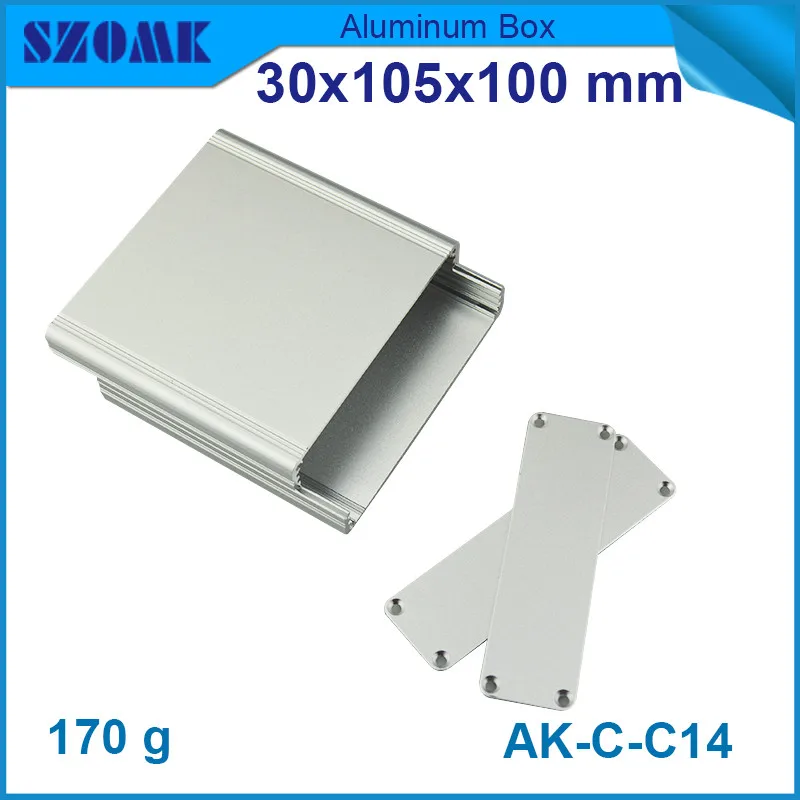 Фото 4 шт./лот Электрический алюминиевый корпус szomk для diy pcb широкий 30*105*100 мм 4 шт./лот Электрический алюминиевый корпус szomk для diy pcb широкий 30*105*100 мм
