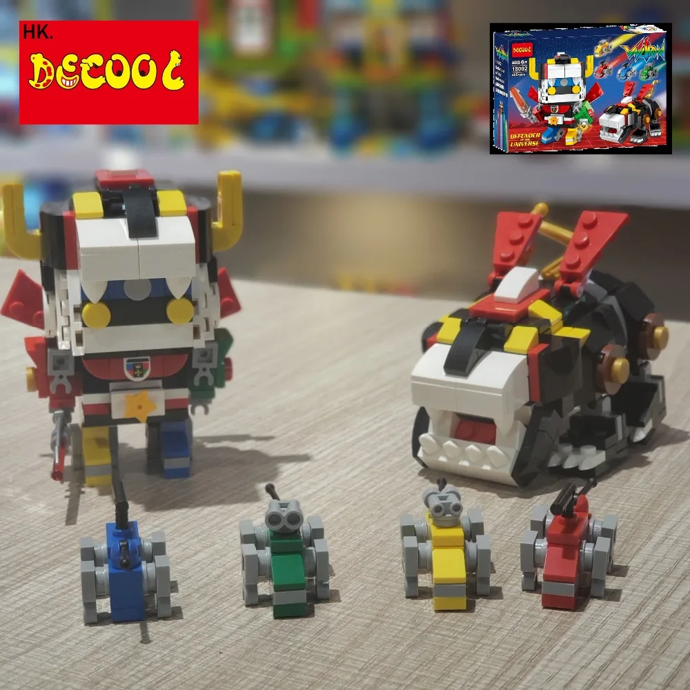 DECOOL 455 + шт 18002 идеи Voltron Brickheadz строительные блоки игрушки для Legoed Кирпичи детей 21311