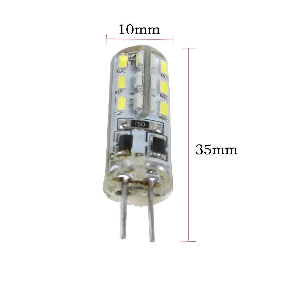 Светодиодная лампа G4 DC 12 В/AC 220 В сменная светодиодная галогенная 3014 SMD 360 градусов