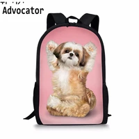 advocator animal 3d kids school backpacks cute pet cat dog printing backpack for teenagers girls boys children bagpack book bags