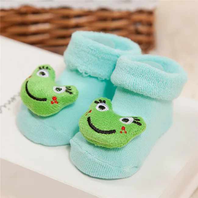 Pink Strawberry Cartoon Baby Socks for Girls Boys Cotton Newborn Toddlers Mix Colors 0-12M | Детская одежда и обувь