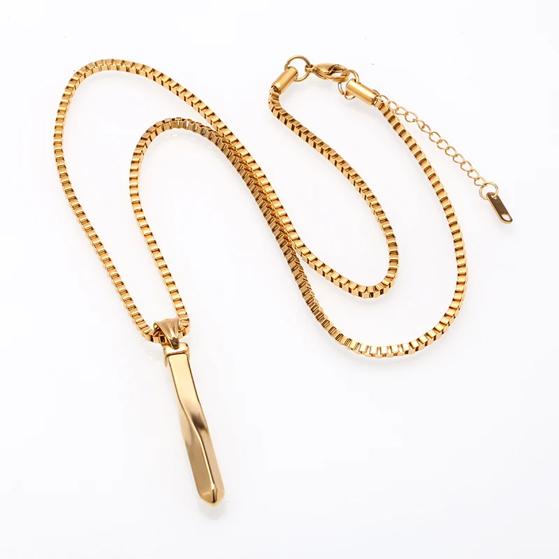 Mcllroy necklace men/stainless steel/chain/gold/black long pendants necklaces vintage punk choker fashion men jewelry valentine | Украшения