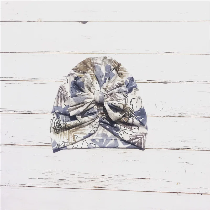 Baby hat Gray-BL Шапочка для новорожденных мальчиков и девочек 0-24 месяцев, тюрбан для маленьких мальчиков и девочек, летняя шапочка для новорожденных, детские шапочки для новорожденных девочек, шапка для малышей - Цвет: Baby hat Gray-BL
