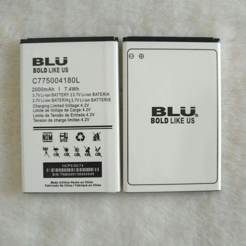 100% Оригинальные BLU Studio 5.0C 2000 мАч Замена литий ионный полимерный Батарея Bateria для