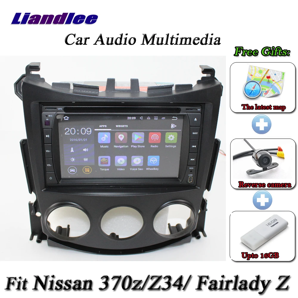 Liandleeавтомобильный Android Системы для Nissan 370z/Fairlady Z/Z34 радио CD DVD плеер с gps-навигатором MAP навигация HD Экран мультимедиа