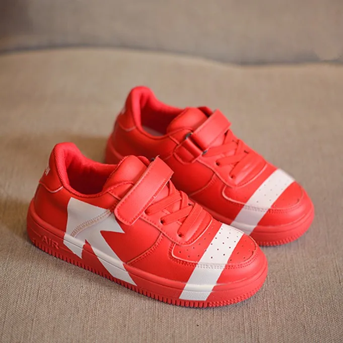 2018 г. осенне-зимняя повседневная кожаная обувь для маленьких девочек спортивные