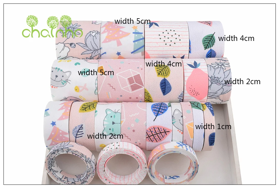 Chainho, высокое качество, 5 ярдов/шт, розовый хлопок лента Набор для DIY ручной работы подарок ремесло упаковка аксессуары для волос Свадебные материалы