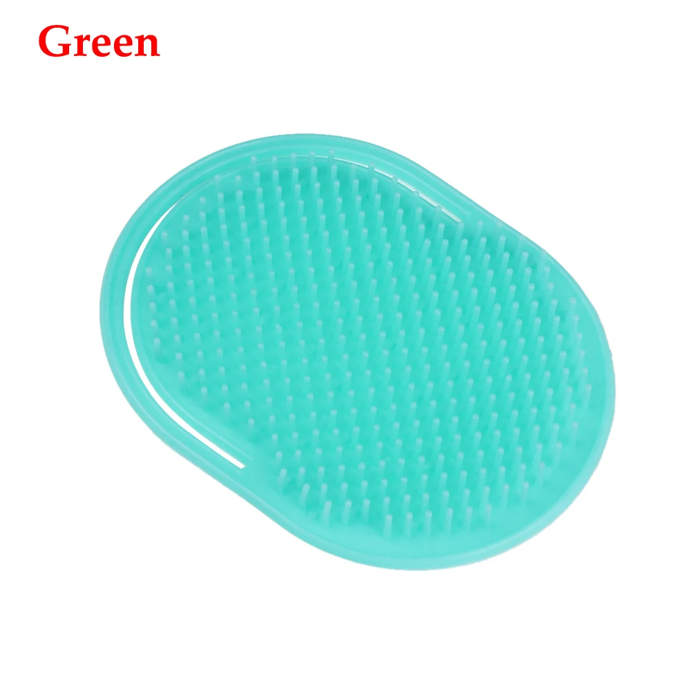 Green 1 шт., портативный массажер для кожи головы, для душа, для мытья волос, расческа, насадка для спа-щетки-шампуни, расческа для ухода за волосами, инструменты для укладки - Цвет: Green