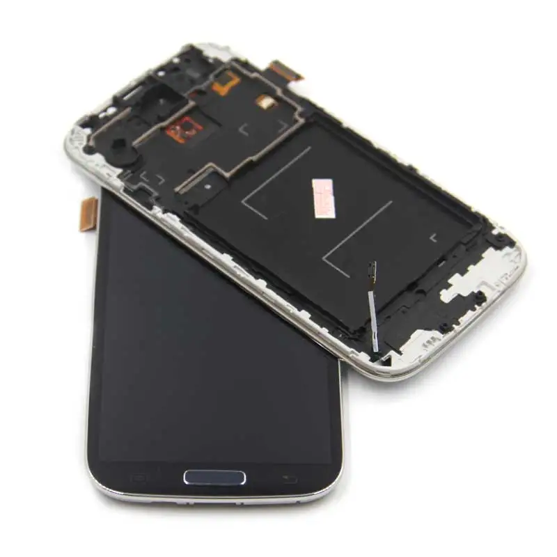 Для Samsung S4 GT-i9505 i9500 i950 ЖК-дисплей сенсорный экран панель дигитайзер + рамка в сборе