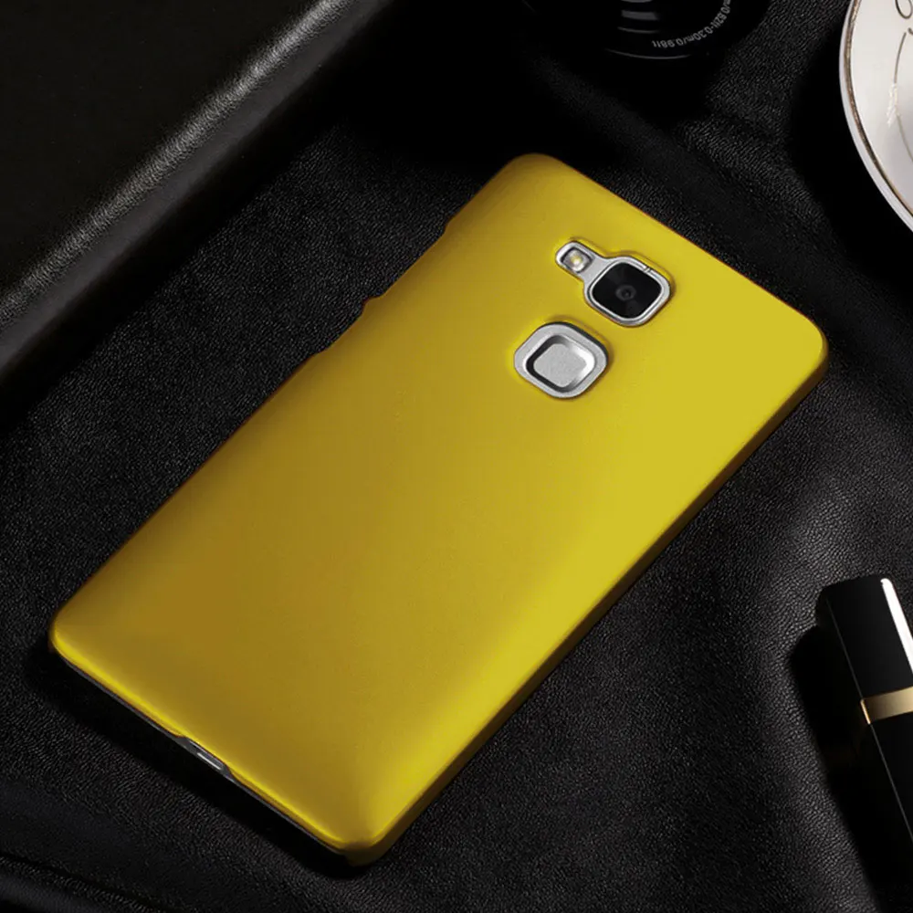 Матовый пластиковый чехол 5,5 для huawei Honor 5X чехол для huawei Honor 5X X5 Gr5W Gr5 KIW-L21 чехол-лента на заднюю панель - Цвет: yellow