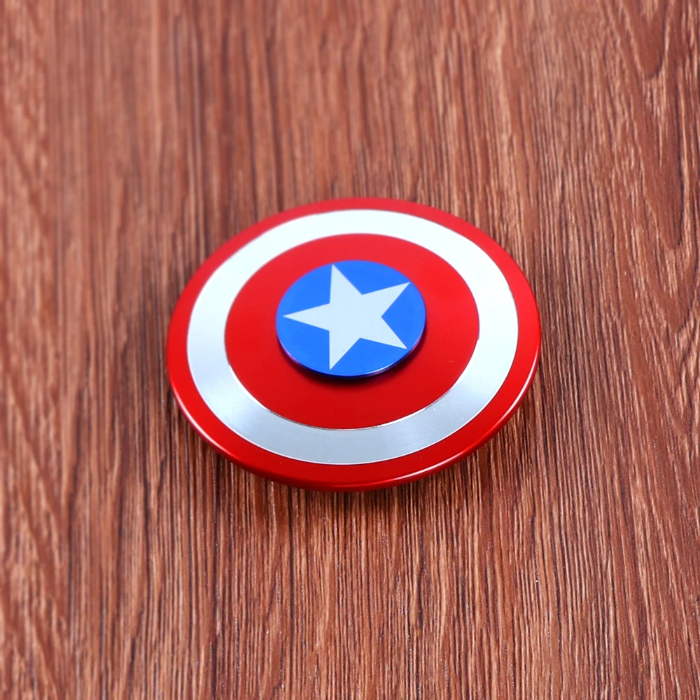 Железный человек Капитан Америка Круглый колеса EDC Непоседа блесны ручной Spinner