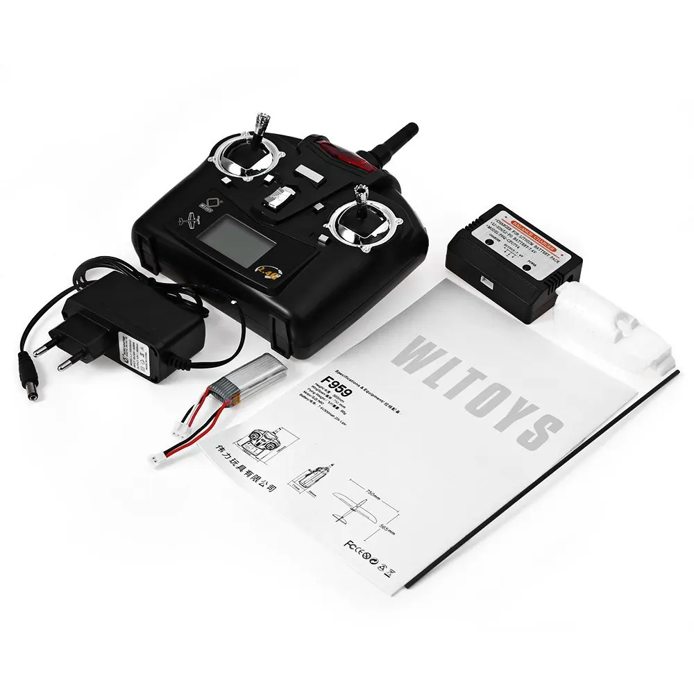 WLtoys F959 RC самолет Sky King 3CH 2 4 ГГц перезаряжаемая батарея беспроводной пульт