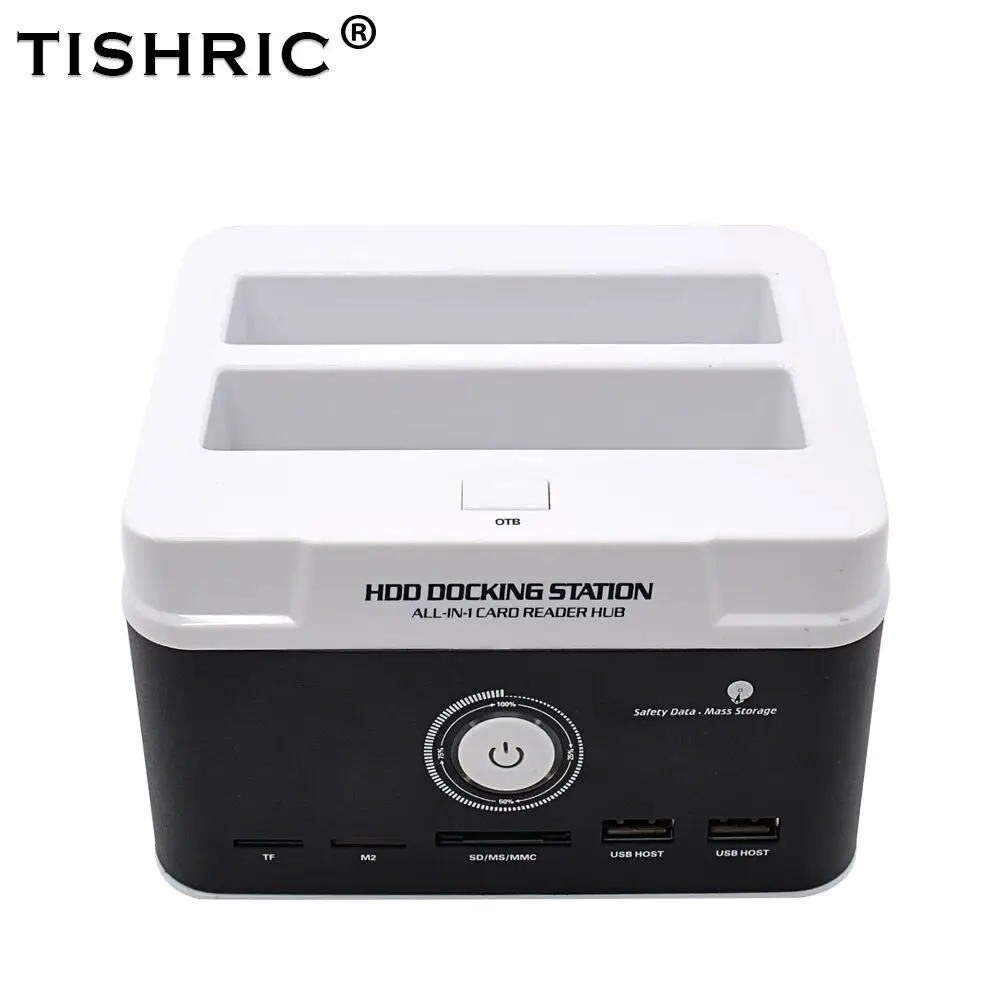 TISHRIC жесткий диск Hdd кардридер Внешний все в одном Hd док-станция USB двойной IDE коробка SATA 2,5 3,5 корпус Чехол