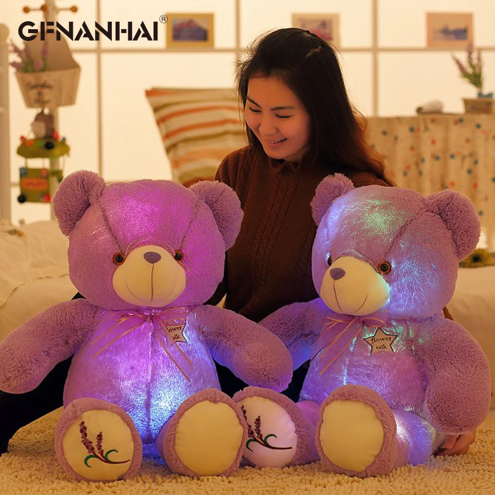 

Милая светящаяся Лавандовая плюшевая игрушка, 1 шт., 50/75 см