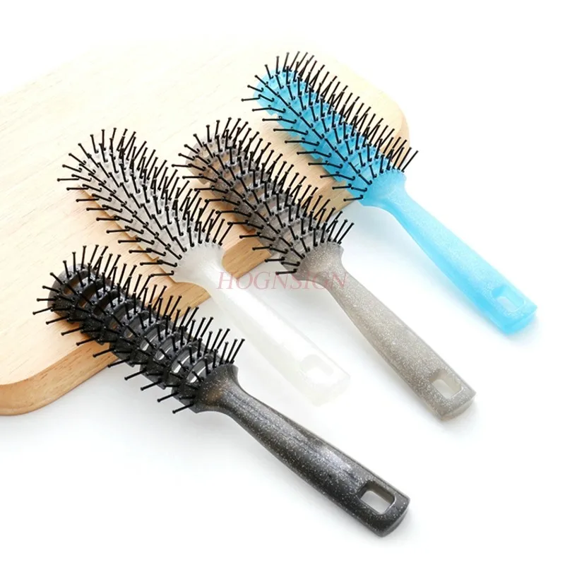 Men Professional Retro Oil Head Big Back Shape Comb Ribs Combs Home Hair Salon Roll Hairbrush Hairdressing Supplies Straight | Красота и