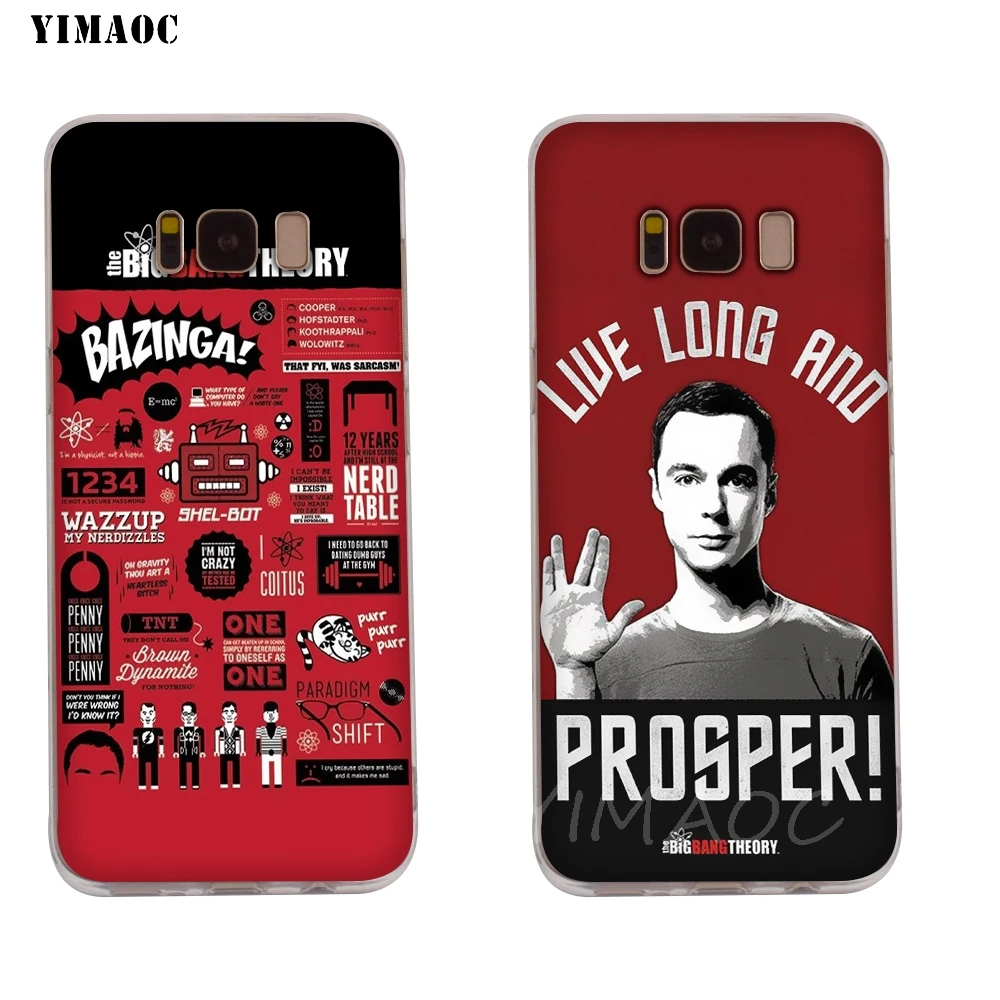 Мягкий чехол YIMAOC с теорией Большого Взрыва для Galaxy j3 j5 j6 j7 A5 2016 2017 A6 A9 2018 Note 8 9 S7 edge S8