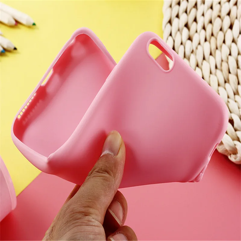 

Candy Colors Soft Silicone Case For iPhone 6 6s 7 8 Plus X XS Max XR 5s SE Back cover For coque iphone 7Plus 6S 6Plus 8 8Plus
