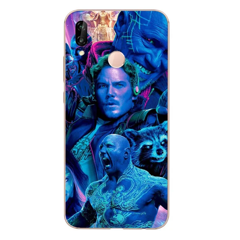 Защитный Мягкий силиконовый чехол для телефона Galaxy Marvel Huawei P8L P20L P20LITE P30 Mate 8 10 20Por RS