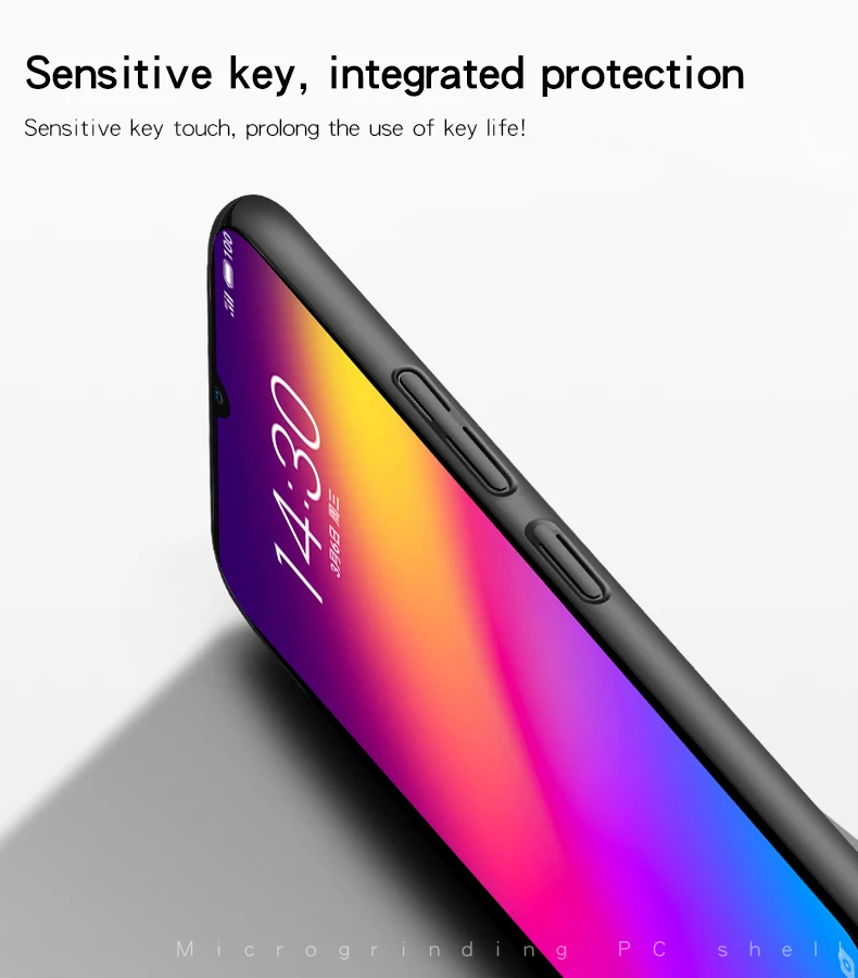 For Meizu Note 9 Case Cover Ultra-thin Smooth Back Protection Plastic PC Fundas 6.2" | Мобильные телефоны и