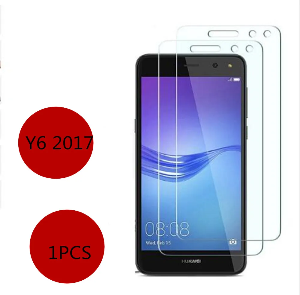 1 шт. закаленное Стекло huawei Y6 2017 Экран протектор Защитная пленка pelicula де vidro |