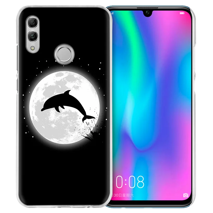 Симпатичные Дельфин чехол для huawei Honor 8X Y9 9 10 Lite Play 7C 8C 8S 8A фотоаппаратов моментальной печати 7S 7A Pro V20 20i Y6 Y7 Y5 Роскошный Жесткий чехол из ПК для телефона
