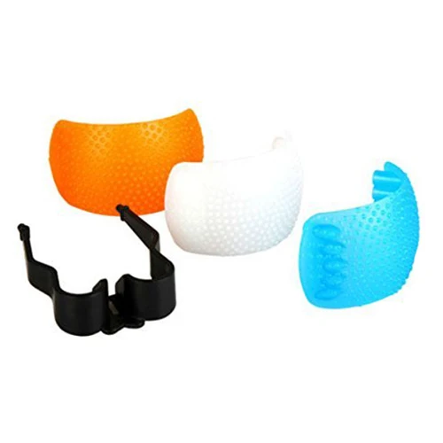 3 шт. белый желтый синий цвет всплывающая вспышка мягкий диффузор крышка купол