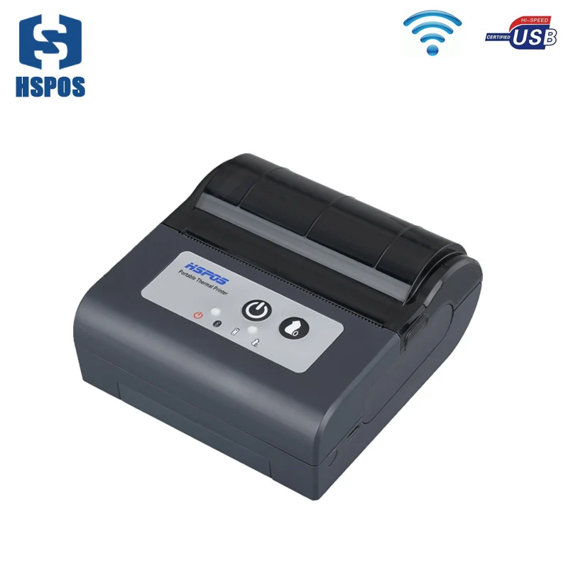 80 мм usb Термальный чековый портативный ручной принтер с батареей Wi Fi порт