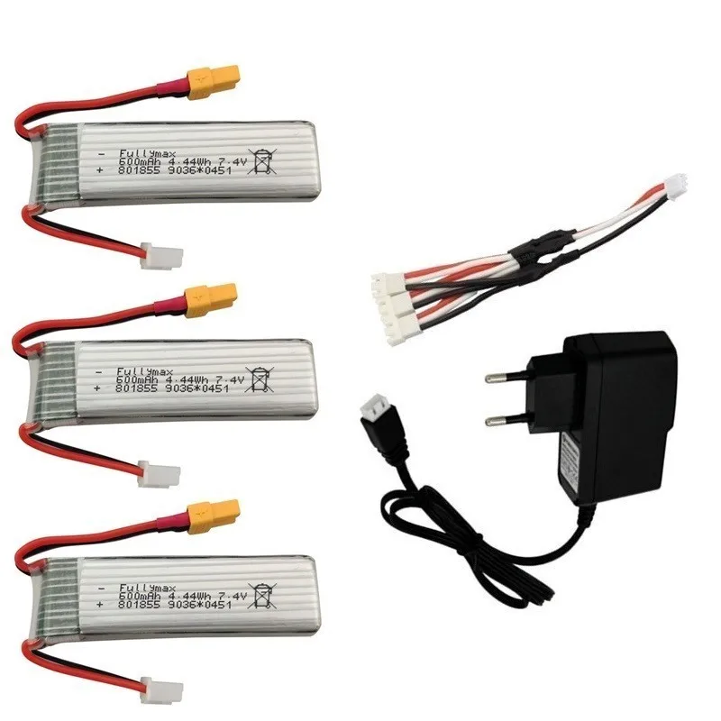 

7.4V 600mAh Lipo Battery Charger For XK K130 RC Six-way Brushless Aileron Helicopter Spare Parts Accessories 2s Battery 801855