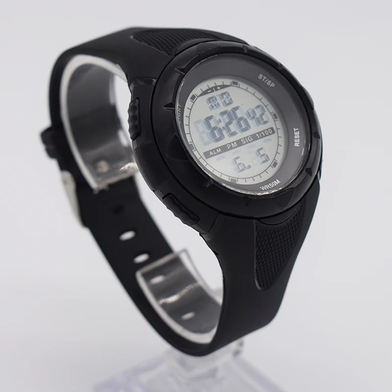 Водонепроницаемая обувь черного цвета запястье цифровой автоматические часы
