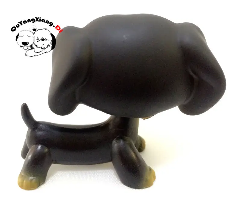 CWG052 Pet Shop черная такса собака Teckel щенок голубые глаза экшн-фигурка милый | Игрушки