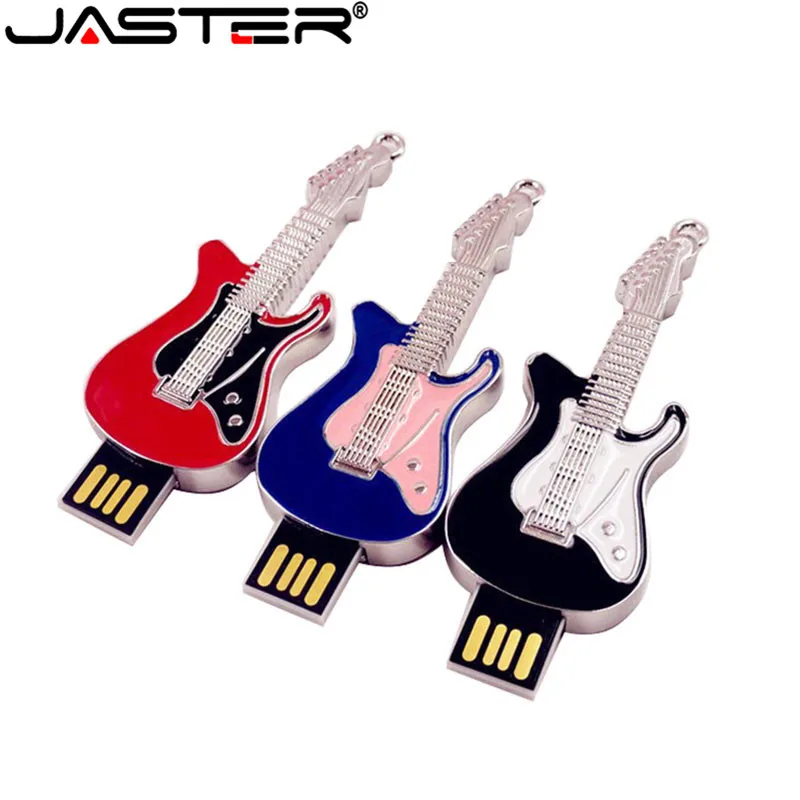Металлический флеш накопитель JASTER в гитарном стиле 3 цвета usb 2 0 4 ГБ 8 16 32 64 ГБ|USB