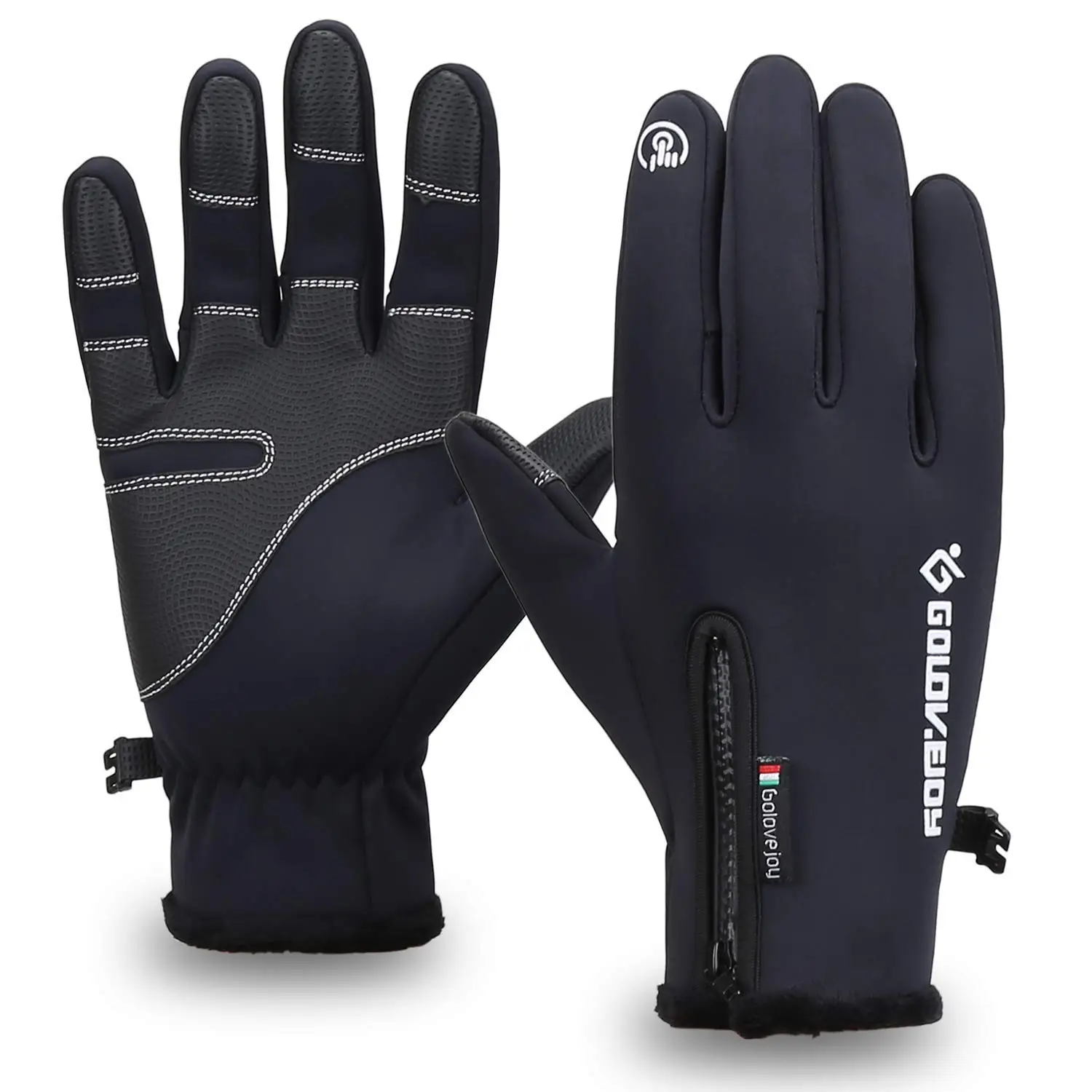 Теплые лыжные перчатки зимние флисовые водонепроницаемые для сноуборда