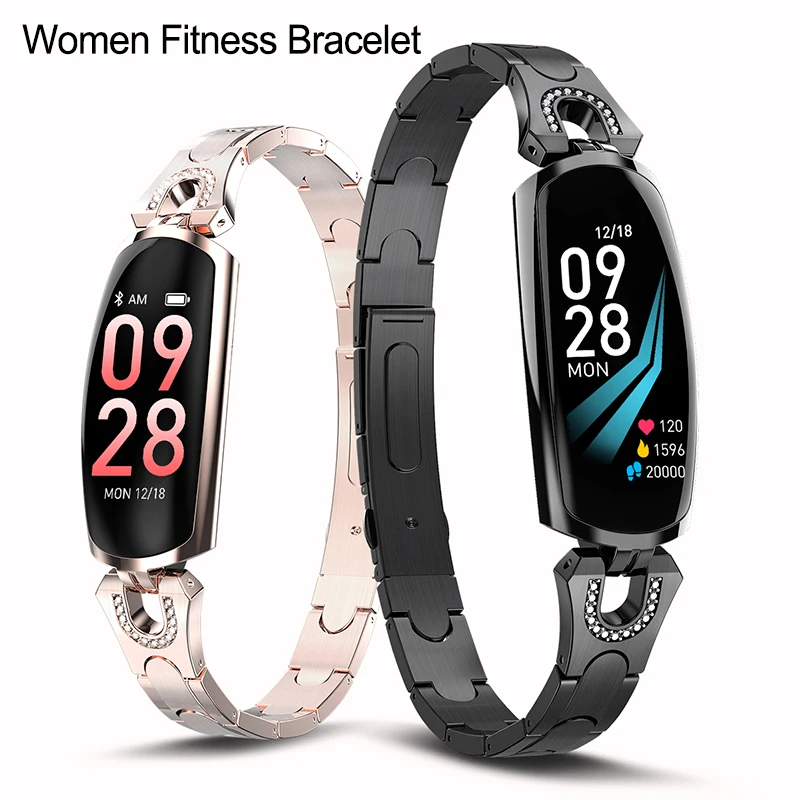 

Smart Watch Lady Bracelet Sports Fitness Tracker IIP67 Heart Rate Monitoring Smartband For Android IOS Smart BandPKH1H2H8