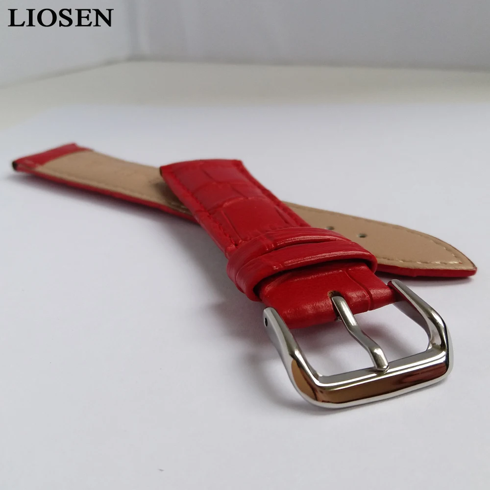LIOSEN модные очаровательные красочные женские часы ремешок из натуральной кожи