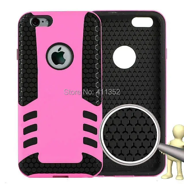 Rubber Armor Hybrid Best Impact Hard Case Cover For Apple iPhone 6 4.7'' + screen protector |